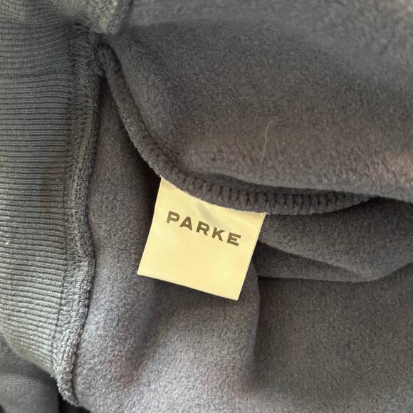 Parke Logo Mockneck Sweatshirt NEW Blue White Varsity Pullover Size Large XL - Picture 5 of 6